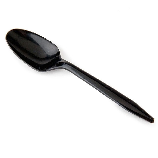 Plastic Disposable Picnic Party Event Teaspoons Spoon Medium Weight Black 1000ct eBay