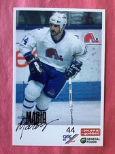 1988-89 Mario Marois General Foods Postcard Nordiques Québec Rare