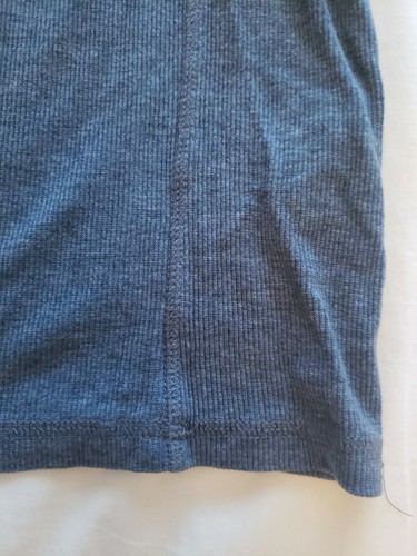 Henley H&M manica lunga a costine grigio nuovo senza etichette, donna small S - Foto 5 di 6