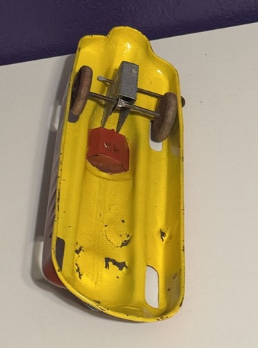 Chime Toy Products Tin Litho Windup Streamline Racer rojo coche de carreras Canadá leer - Imagen 6 de 7