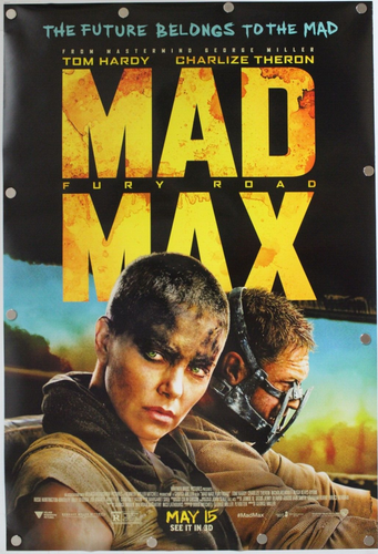 Mad Max Fury Road 2015 Double Sided Original Movie Theater Poster 27" x 40"