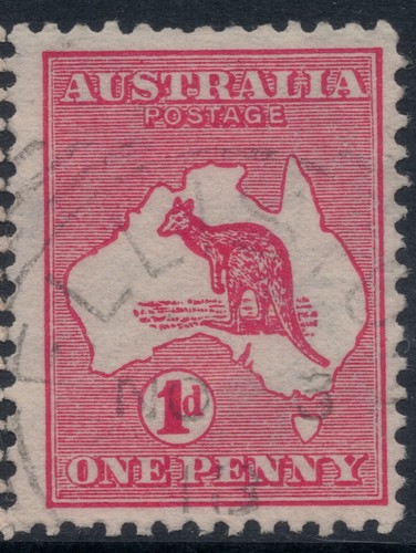 South Australia 1d Kangaroo *ELLISTON* SQUARE CIRCLE CANCEL SA POSTMARK DIE1 ROO - Picture 1 of 2