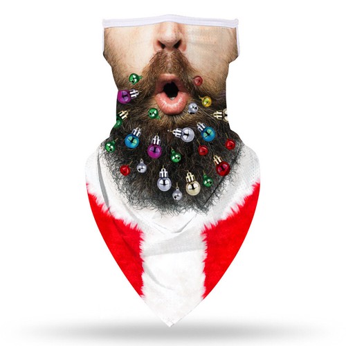 Christmas Balaclava Cycling Neck Tube Scarf Snood Biker Face Mask Warmer Bandana - Picture 12 of 25