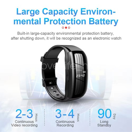 8-256G Mini Camera Watch 1080P DV Smart Bracelet Voice Video Sports Recorder DVR - Picture 7 of 30