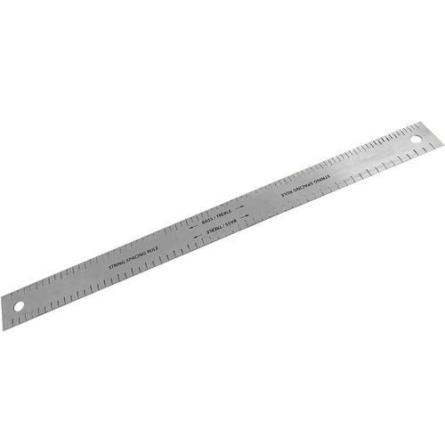 1 x Stainless Steel String Spacing Ruler Tool For Guitar Bass 330MM ×28MM ×0.5MM - Picture 5 of 5