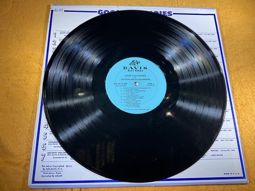 A1-44 GOOD OLD OLDIES BY RHYTHM AND BLUES GROUPS - 1974 - DAVIS-LP-206 - R&B - Picture 6 of 9