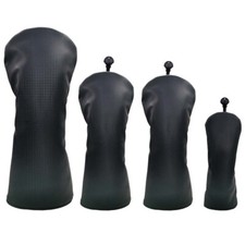 All Black Universal Golf Wood Club Headcover for Driver/Fairway Wood/Hybrid 135H