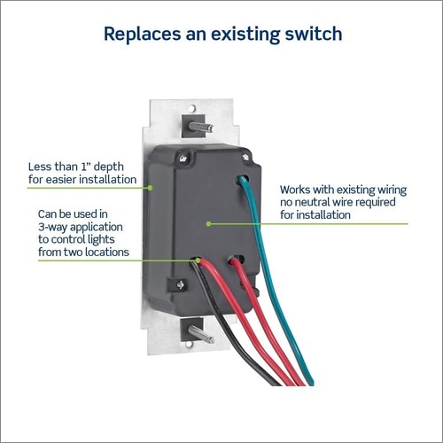 Leviton SureSlide Dimmer Switch for LED, Halogen & Incandescent Bulbs, White - Picture 9 of 17