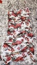 Floral Ruched Fashion Nova Mini-Dress