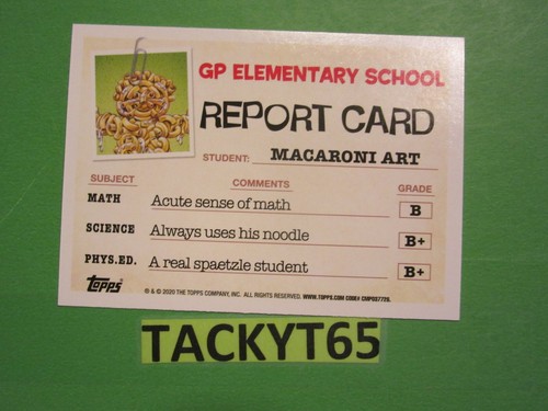 2020 GPK LATE TO SCHOOL SINGLE CARD(S) NEW YOU CHOOSE - Picture 20 of 80