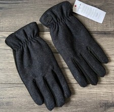 LACOSTE LEATHER & WOOL BLEND GLOVES SIZE S-M RETAIL for sale  