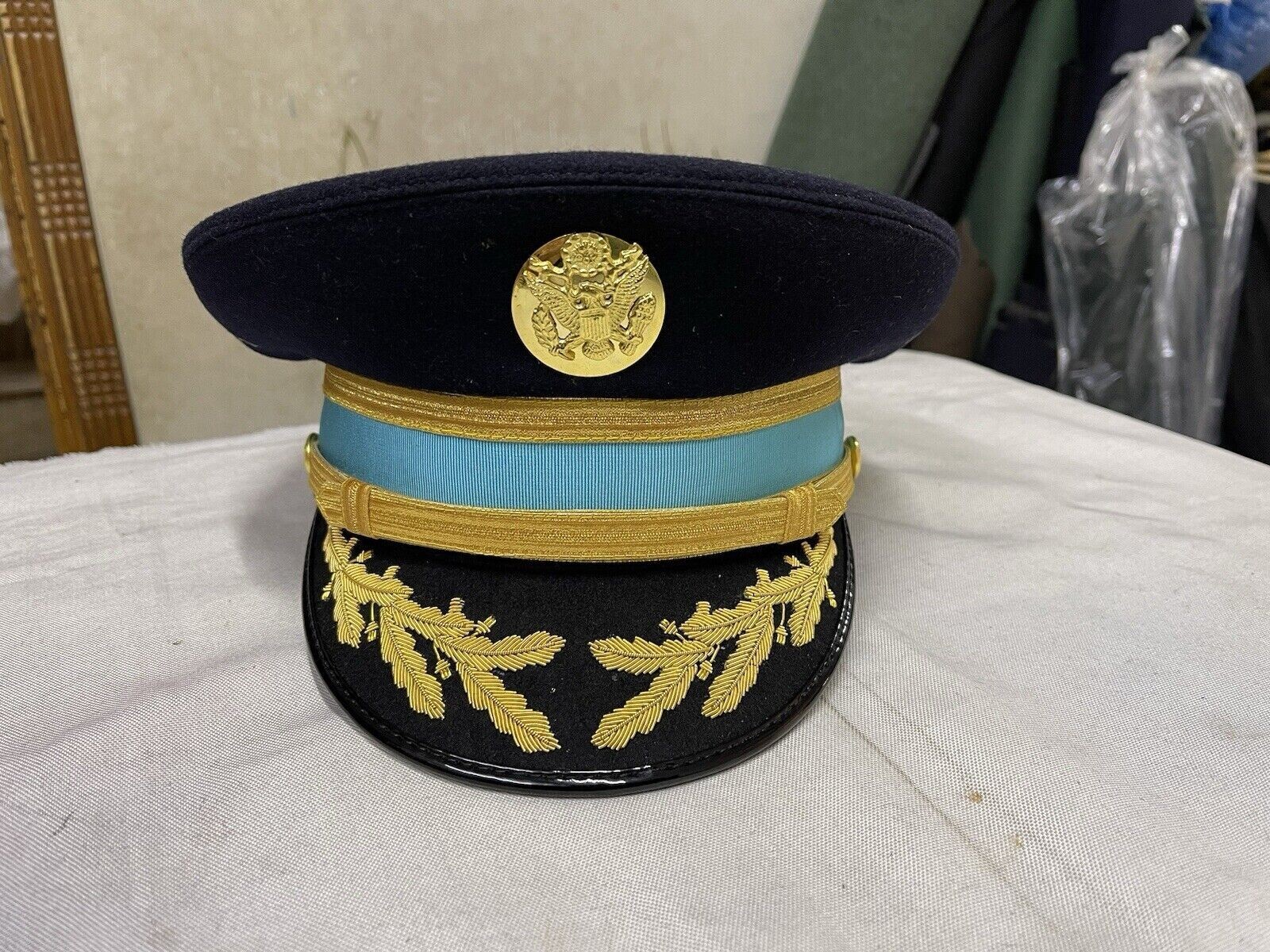 U.S. Army General Officer Fur Felt Enlisted Dress Blue Service Cap