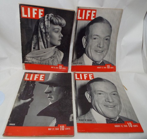 Lot of 20 Old 1940 Assorted LIFE MAGAZINE WWII Baseball World News NICE ADS - Picture 2 of 16