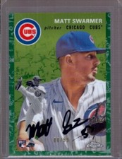 MATT SWARMER 2023 Topps Chrome Platinum Anniversary #29 Green Toile RC #80/99