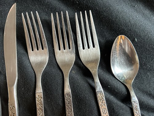 Vintage Ekco Eterna Cantina Stainless Steel Flatware 7 Piece Mixed Lot Japan - Picture 4 of 7