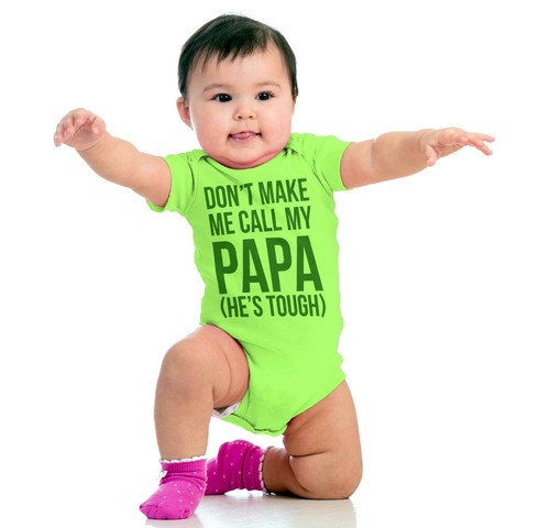 Funny Best Papa Grandpa Birthday Shower Gift Newborn Baby Boy Girl Infant Romper - Picture 4 of 15
