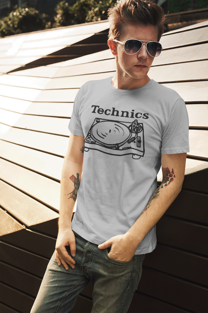Technics Circle T- Shirt sizes S-2xl Dj Shirt, Graffiti