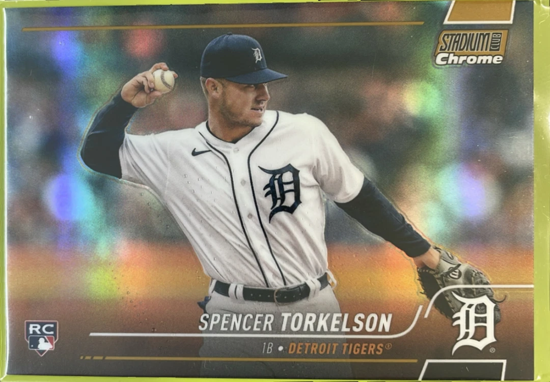 2022 Topps Stadium Club Chrome Spencer Torkelson Gold Refractor /50 #167 RC