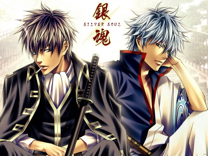 V6052 Gintama Sakata Gintoki Hijikata Anime Manga Decor WALL