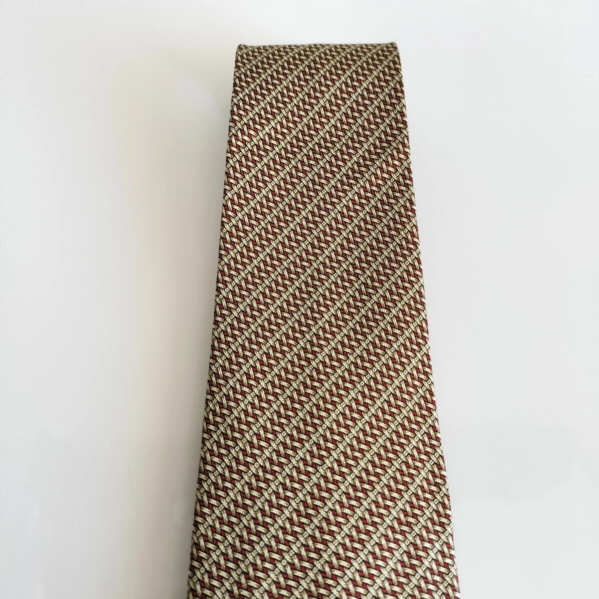 CELINE cravatta uomo seta originale usata cravatta abito classico lusso multicolore A85