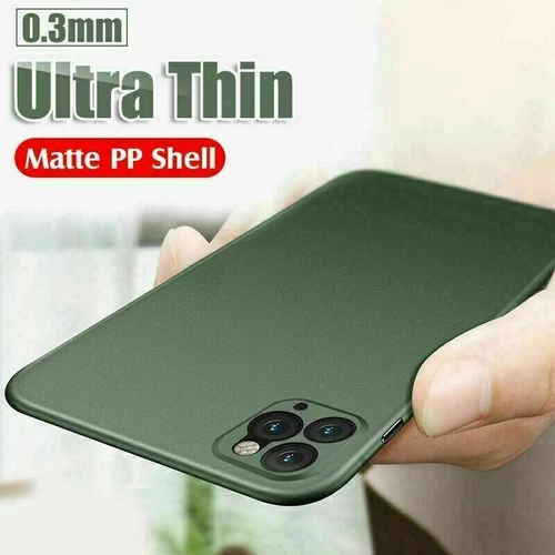 For iPhone 17 15 14 16 Pro MAX 13 12 Ultra-thin Slim Matte Hard Clear Case Cover