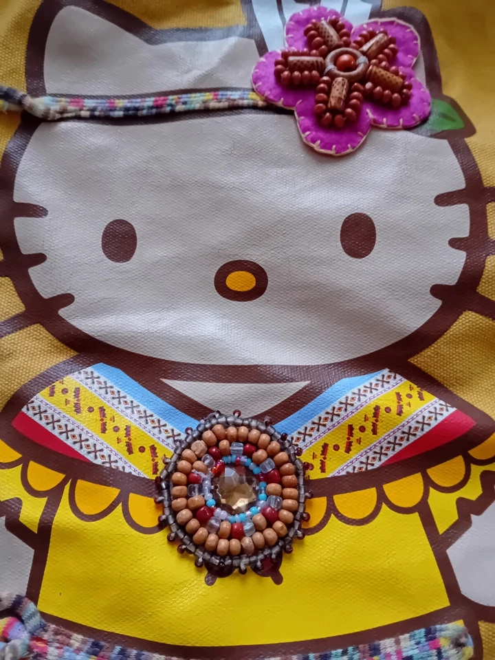 Hello Kitty Indiana Tasche Gelb 42X41 - Bild 2 von 4