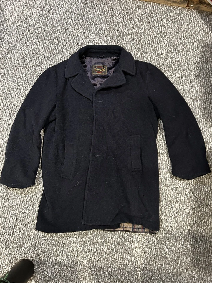 Abrigo de lana Botany 500 para hombre talla 44 regular azul. Forro de franela. Foto 2 de 4