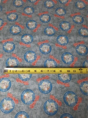 Aerosmith One Toss 100% Cotton Fabric Rock By The Half Yard Springs Creative