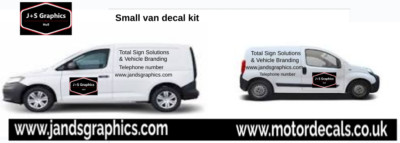 Custom Fahrzeug Grafik Kit, KLEINE VAN Aufkleber, Schriftzug, Schild Schreiben Geschäft