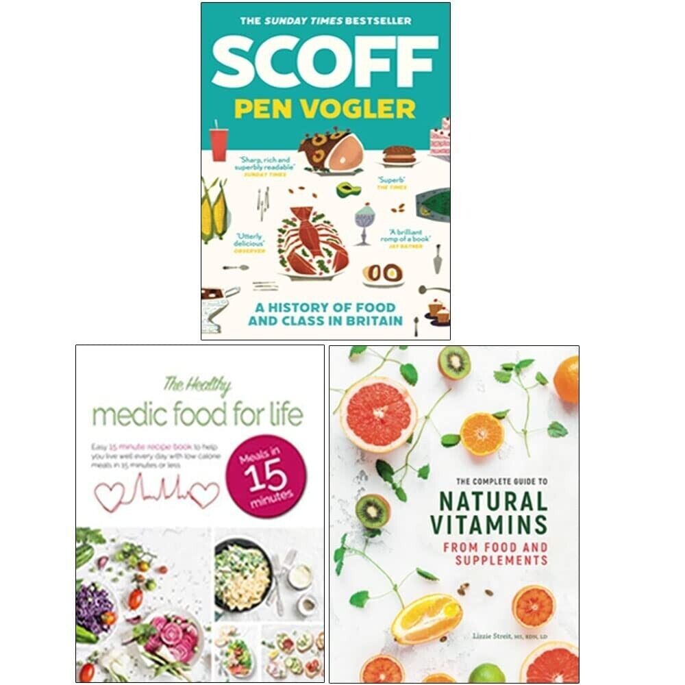 Scoff Pen Vogler, Natural Vitamins, Medic Food for Life 3 Books Collection Set