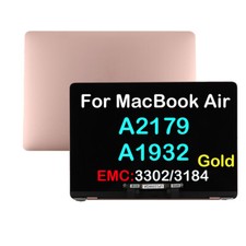 A LCD Screen For Macbook Air 13" A1932/A2179 Replacement Display Top Cover Gold