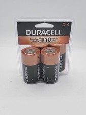 DURACELL D ALKALINE BATTERIES 4 COUNT/ PACKAGE OPENED