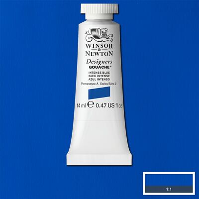 Winsor & Newton Designers Gouache Tube - Intense Blue - 14ml