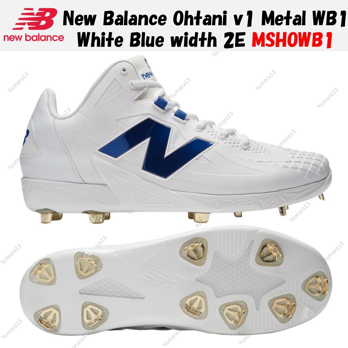 新品　Ohtani v1 l WB1 大谷翔平　スパイク　29cm 新品 New Balance ニューバランス 野球 大谷翔平モデル 白スパイク