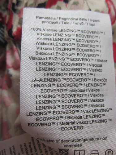 VERO MODA Hose aus 100 % Viskose Farbe Weiß / Rot Gr. S - Bild 4 von 4