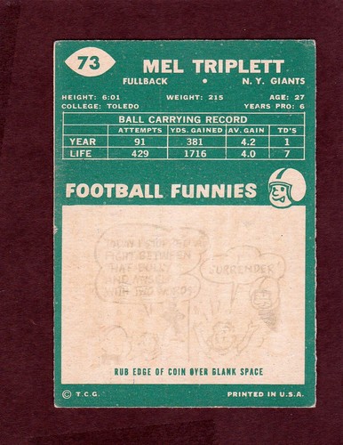 1960 Topps Football Singles - SELECT FROM A VARIETY OF CARDS - - Picture 63 of 151