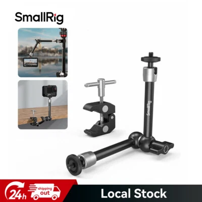 SmallRig 9.8 Inches Articulating Magic Arm+Super Clamp Mount for Monitor|Camera