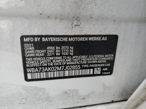 Passenger Right Tail Light Decklid Mounted Fits 20-21 BMW 228i 623350 - Picture 5 of 5