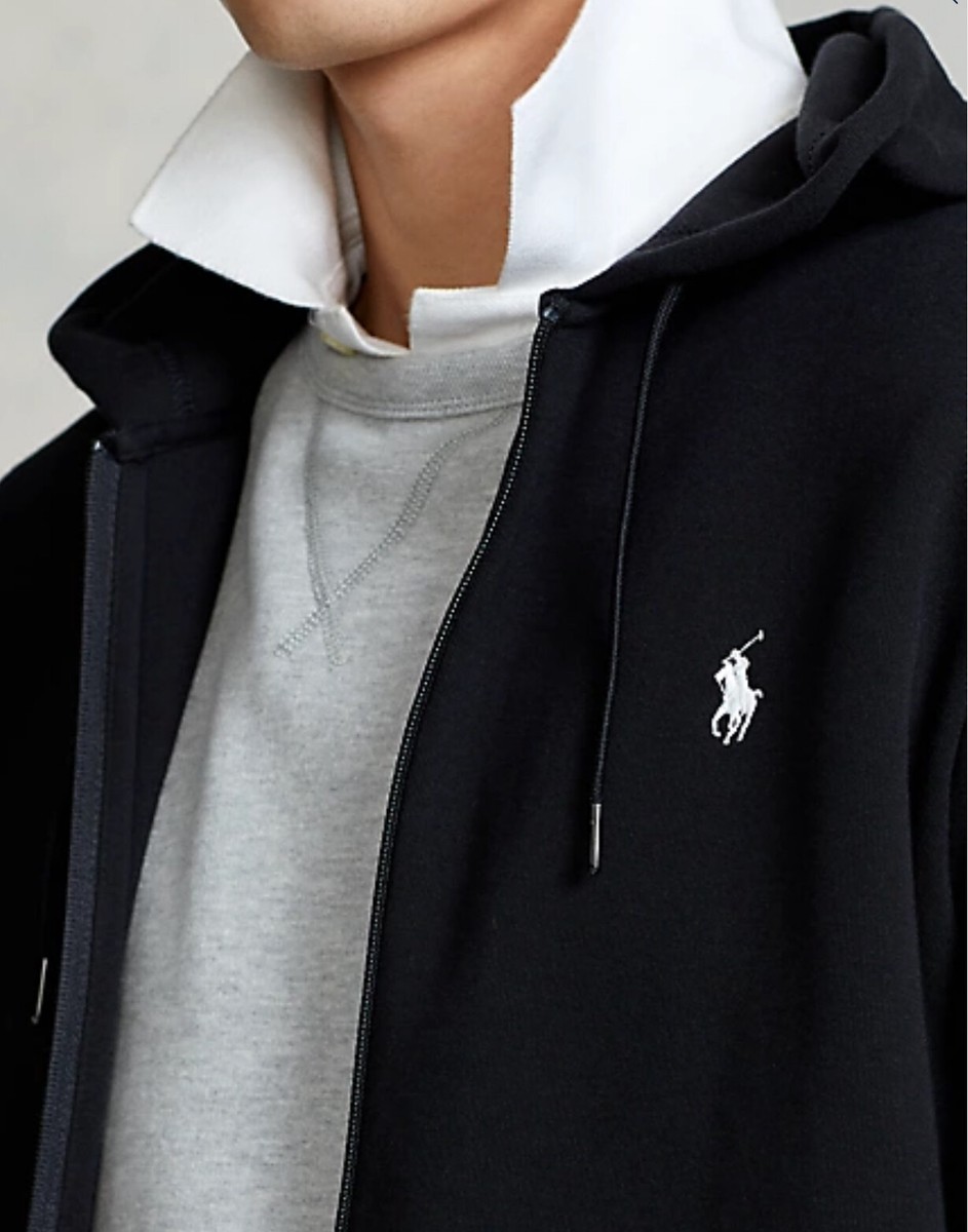 NWT Polo Ralph Lauren BLACK Double Knit Full Zip Hoodie NWT Polo Ralph Lauren BLACK Double Knit Full Zip Hoodie