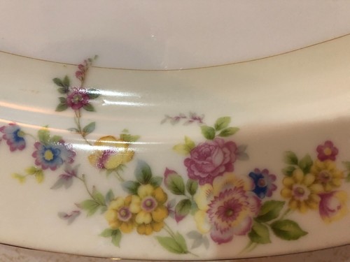 Empress Japan Fine China STUNNING Platter Gold Leaf Tab 'Handles"11.5.x16" - Picture 4 of 7