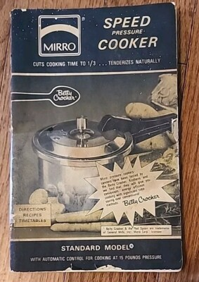 #ad Mirro Speed Pressure Cooker Betty Crocker Manual $14.40