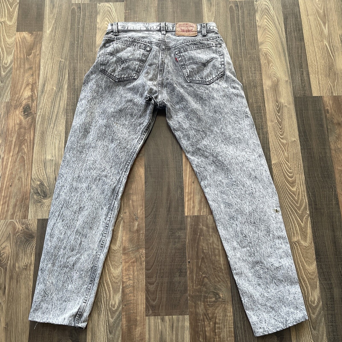 Levi's 501 Jeans W31 L29.5 Acid Wash Gray USA Made