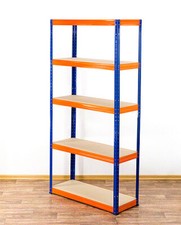 Metallregal Werkstatt-Schwerlastregal BLAU/ORANGE 180cm Breiten ab 30-120 cm/HNO