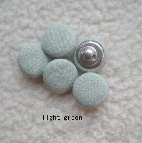 Cotton Fabric Covered Dome Metal Buttons Coat Sweater 20pcs/lot 18/20/23/25/28mm - Picture 5 of 19