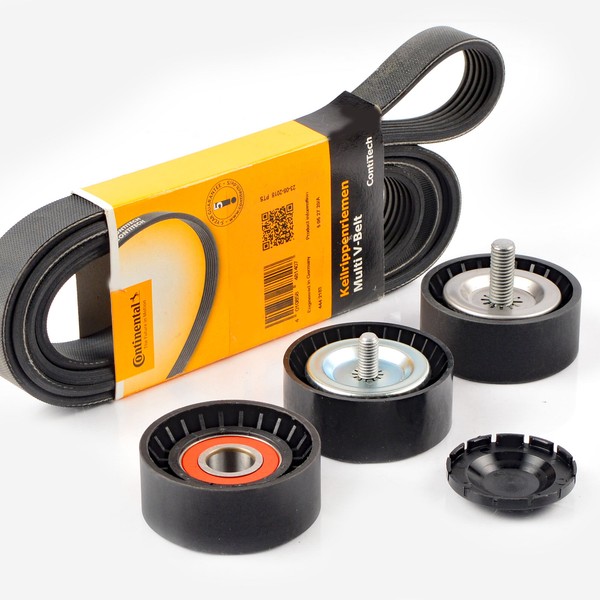Contitech 6PK2155 Keilrippenriemen + Rolle FüR S212 X204 W221 Ohne Start-Stopp-image