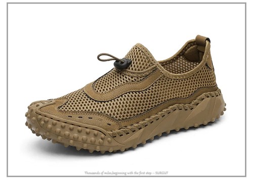 Man's Casual Shoes Breathable Non-Slip Sneakers Summer Mesh Hollow Walking Shoes - Picture 13 of 21