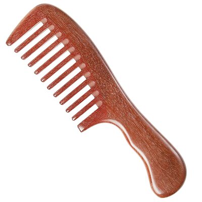 Onedor Handmade 100% Natural Red Sandalwood Detangler Wooden Hair Comb