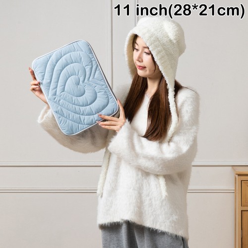 Korean Quilted Heart Computer Bag Tablet Sleeve Case Simple Laptop Storage Bags - Afbeelding 13 van 15