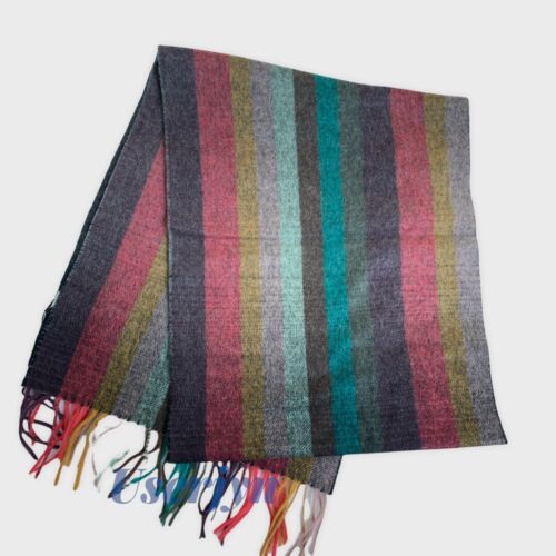 Paul Smith Men's Scarf - BNWT Artist Stripe Gradient Cashmere Scarf RRP:£180 - Picture 2 of 6