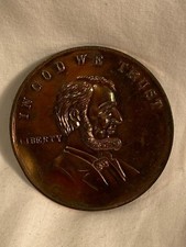 Abraham Lincoln Chicago John Hancock Center Large Souvenir Penny 2 3/16